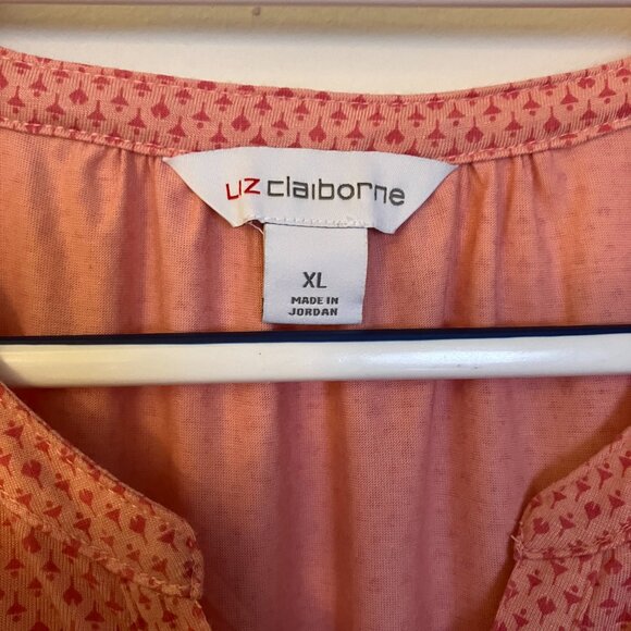 Liz Claiborne Pink Women's Blouse Size Extra Large - Picture 3 of 6